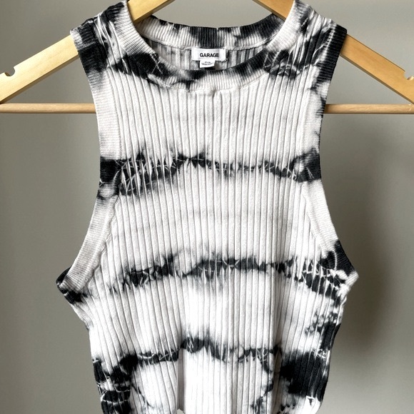 Garage Tie-Dye Ribbed Crew Neck Tank Top - Picture 9 of 9